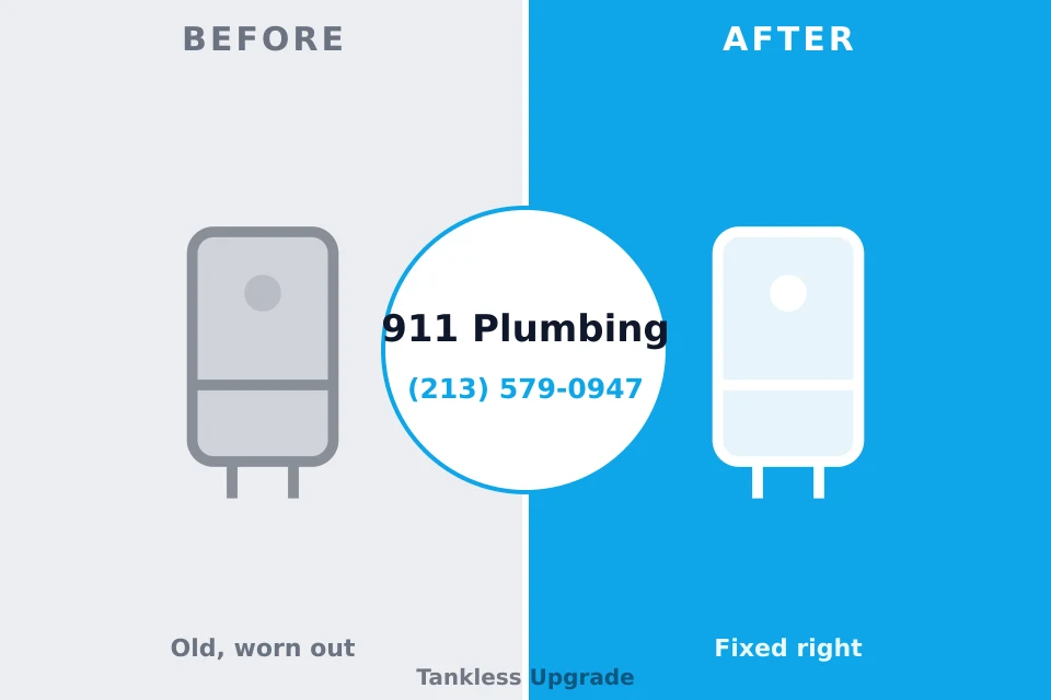 Before and after: plumbing repair Buccaneer Bay, NE